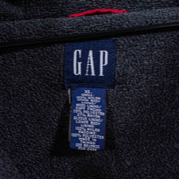GAP Fleece Lined Pullover Anorak Jacket Hooded XL VTG Y2K Streetwear Gorpcore - Picture 3 of 10